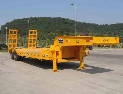 2 axles low bed semi-trailer